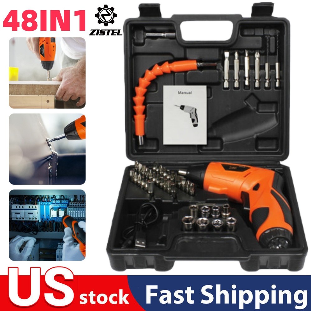 Electric Cordless Rechargeable Screwdriver Mini Power Screw Driver Tool Bits A++