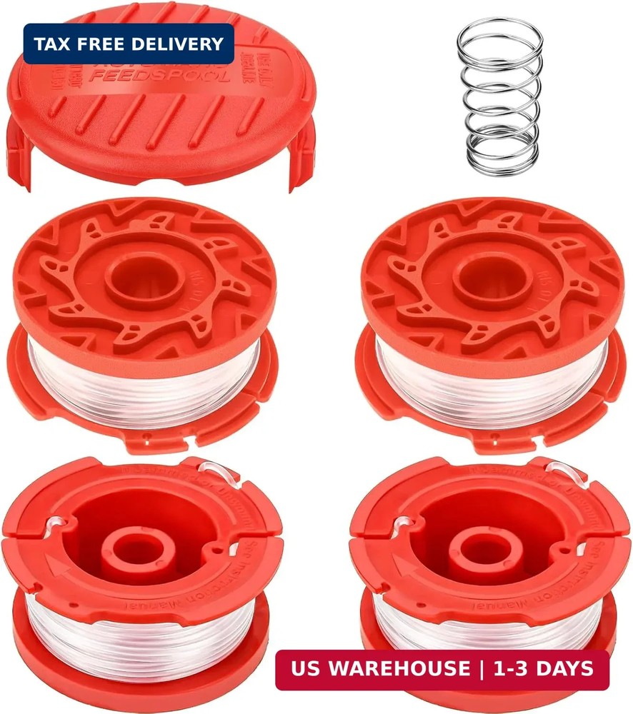 4-Pack CMCST900 Spools & Cap for Craftsman Weed Wacker 0.065"