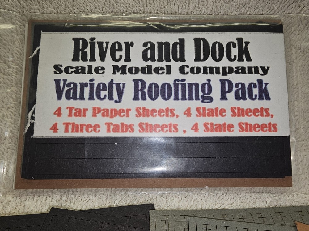 River & Dock N Scale Varitety Roofing Pack
