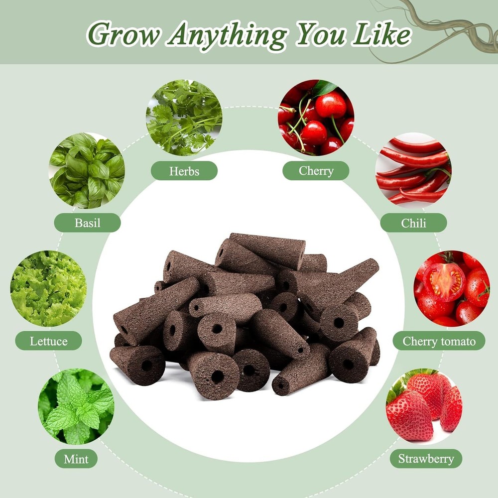 66-Piece Hydroponic Seed Pod Kit for Indoor Growing Systems