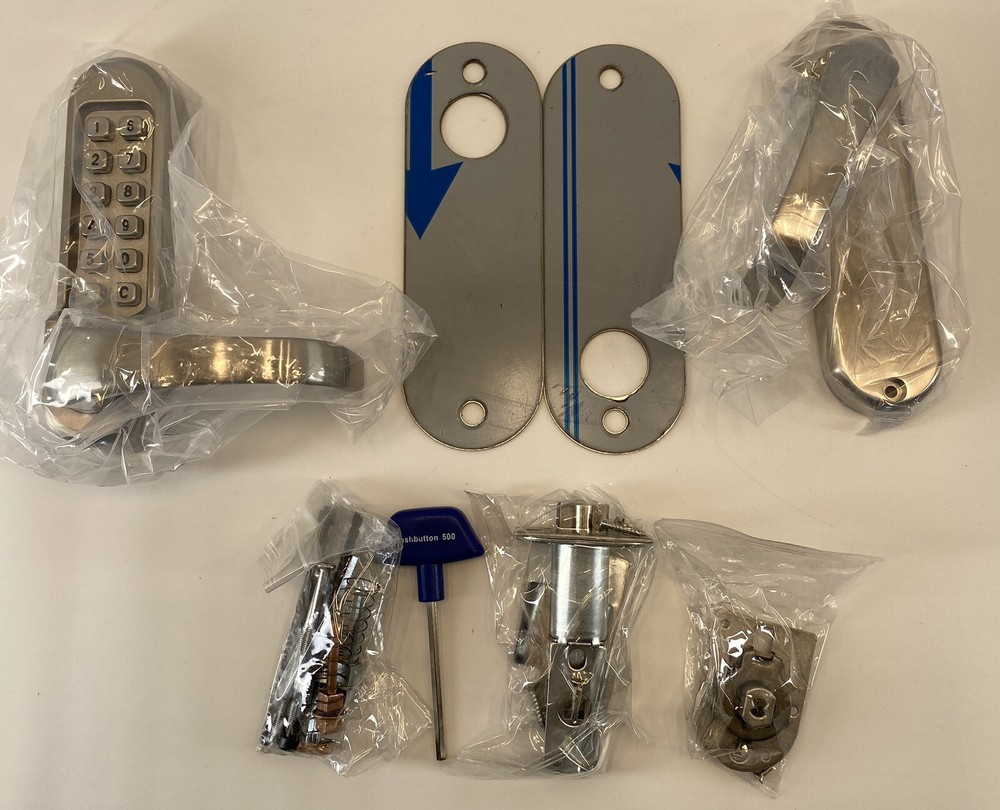 Codelock Mechanical Keypad Leverset W/ Code Free Feature Heavy Duty 515 SS PVD