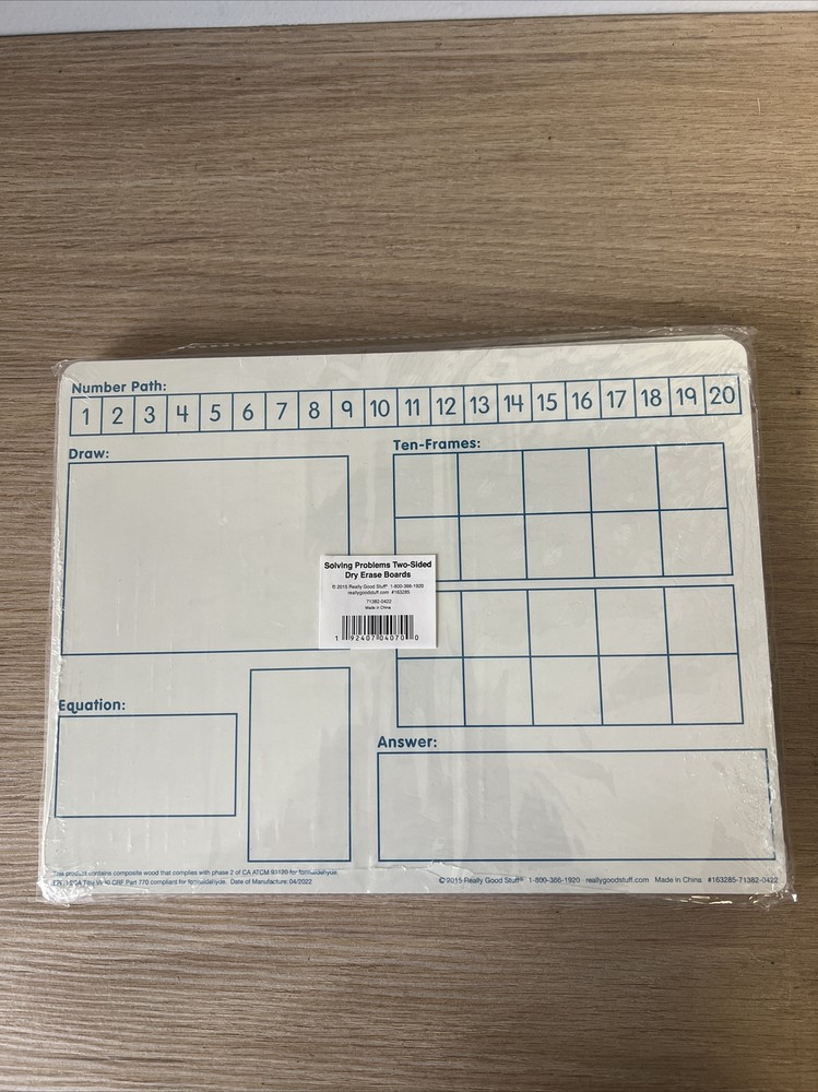 Solving Problems Two-Sided Dry Erase Boards Set – 6 Boards