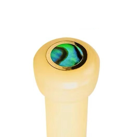 60x Guitar Pin Unbleached Bone Abalone shell Dot Luthier Bridge Nut Saddle H03