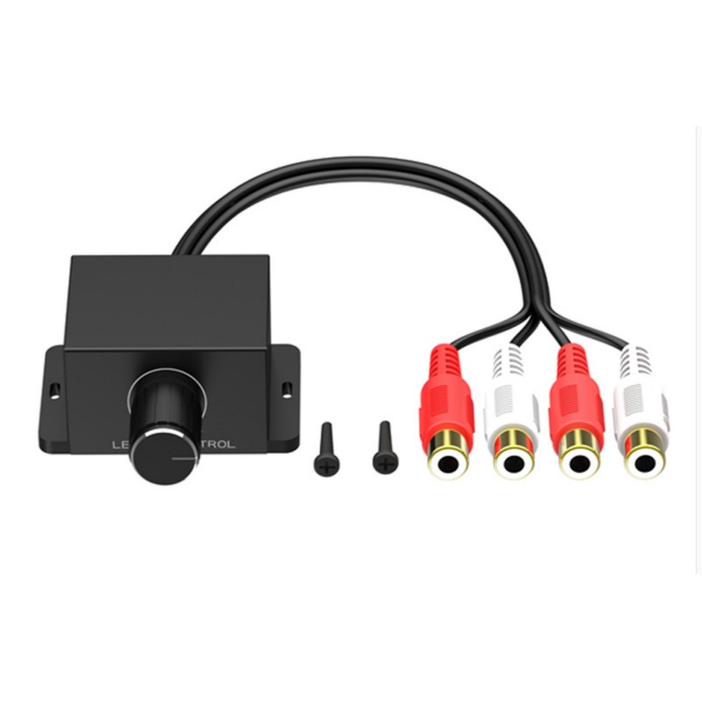 Universal RCA Level Controller Remote Volume Knob for Amplifier and Subwoofer