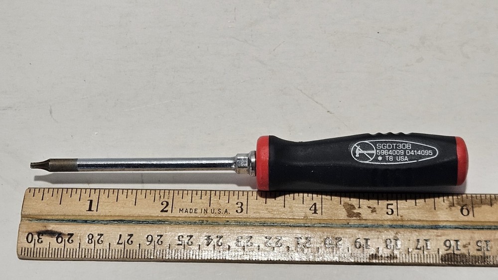 Snap On Tools T8 Torx Screwdriver SGDT308