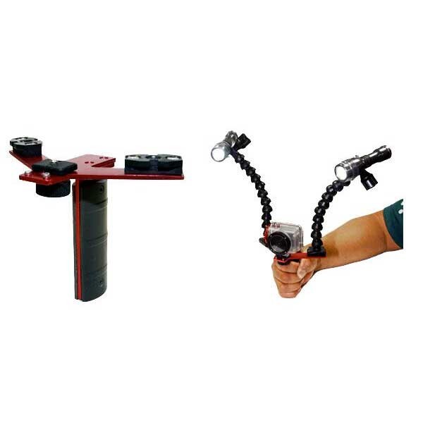 Intova Pistol Grip Red Handheld Camera Mount