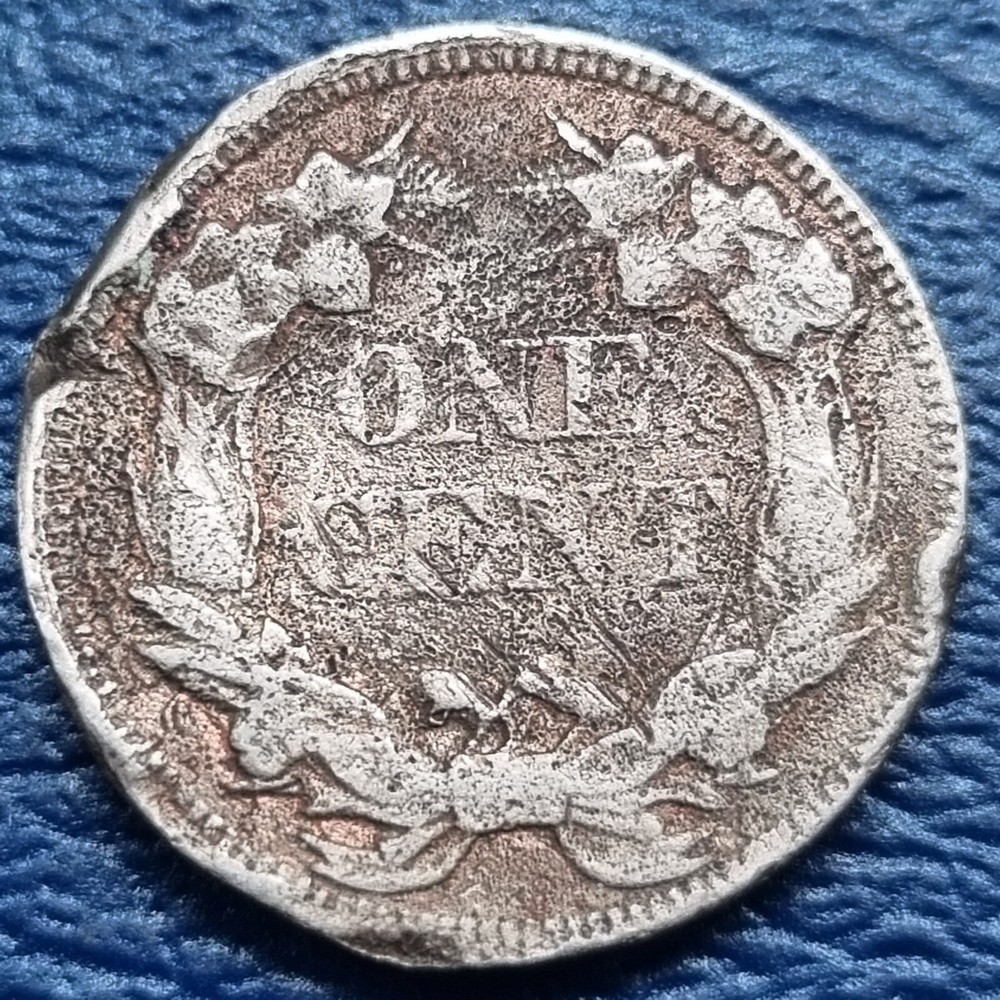 1858 Flying Eagle Cent 1c Better Grade VF Details #72920