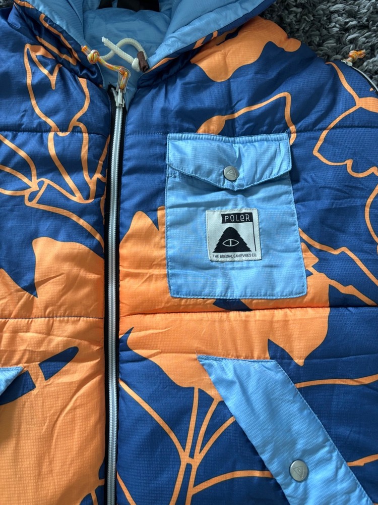 Poler pre-owned Reversible Napsack - All Seeing navy Small