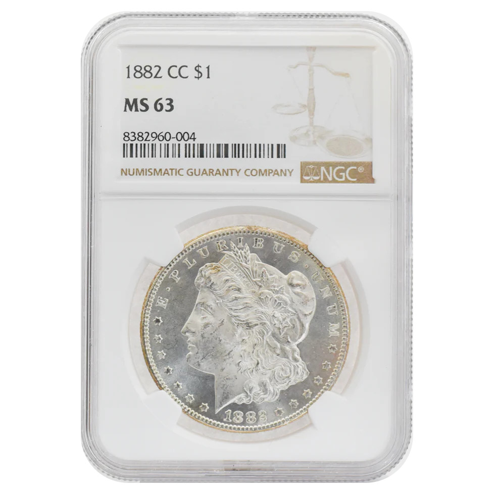 1882-CC Morgan Dollar MS63 NGC