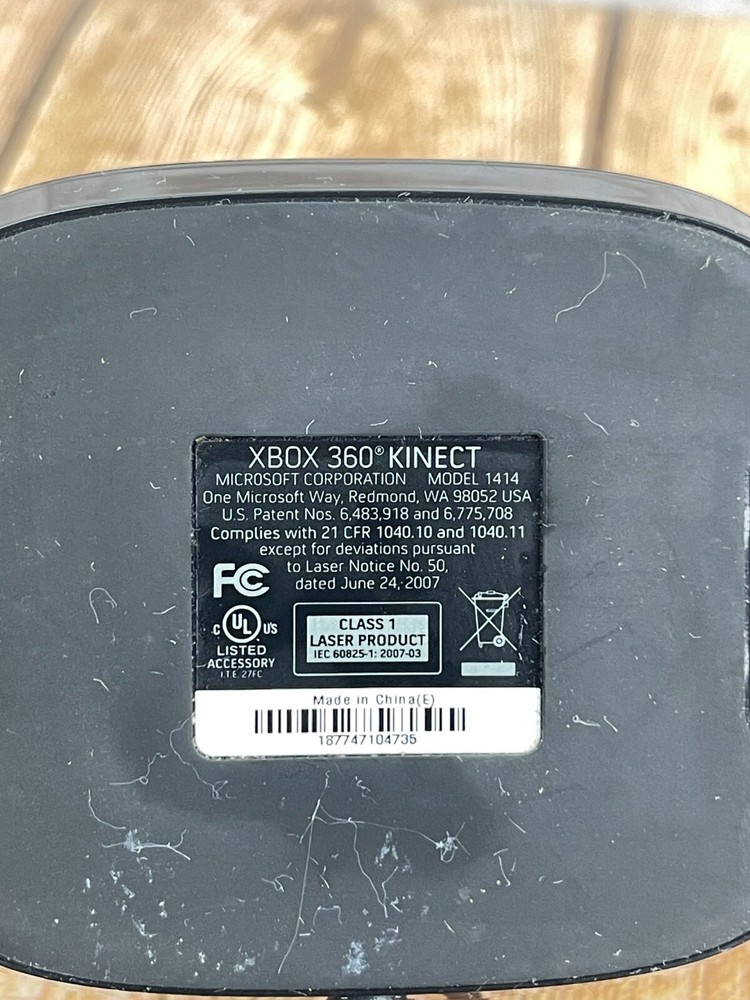 Microsoft Xbox 360 Kinect Motion Sensor Bar Black Model 1414