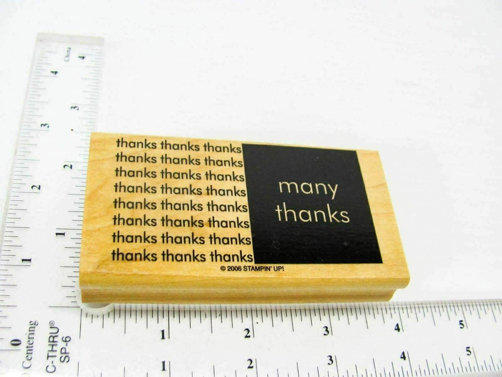 Many Thanks Rubber Stamp - Stamp Set A458