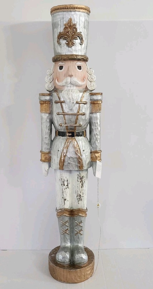 Signature Selection Gold & Silver Lighted King Nutcracker - 48" - New!
