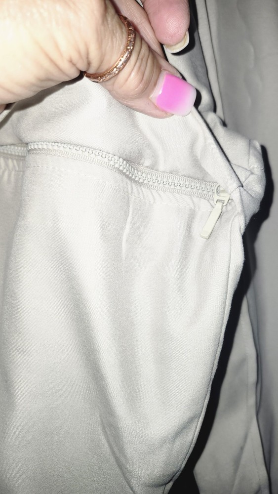 PING PULLOVER JACKET SZ. S TAN 1/2 ZIP W/ LONG AND HALF SLEEVES.