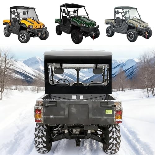 Hisun Massimo UTV 500 700 Soft Rear Windshield,Back Window with Zipper