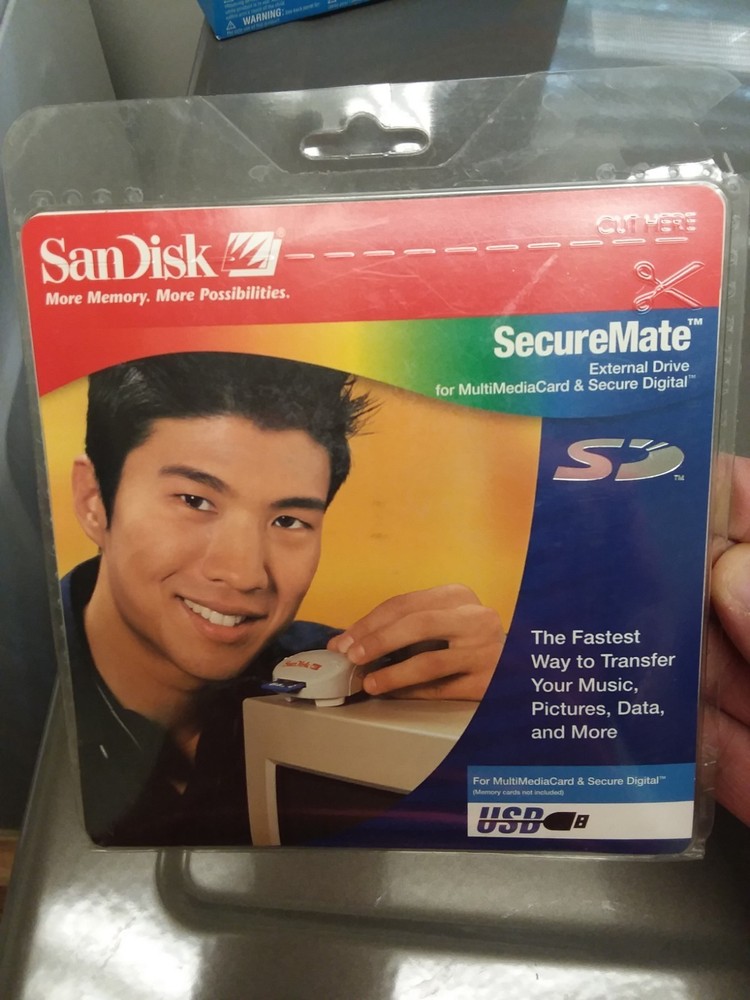 SanDisk SecureMate External Drive For Multi Media Card & Secure Digital NEW