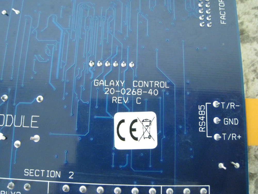 Galaxy Access Control 20-0235-10 635 DRM Dual Reader Module Circuit Board Used