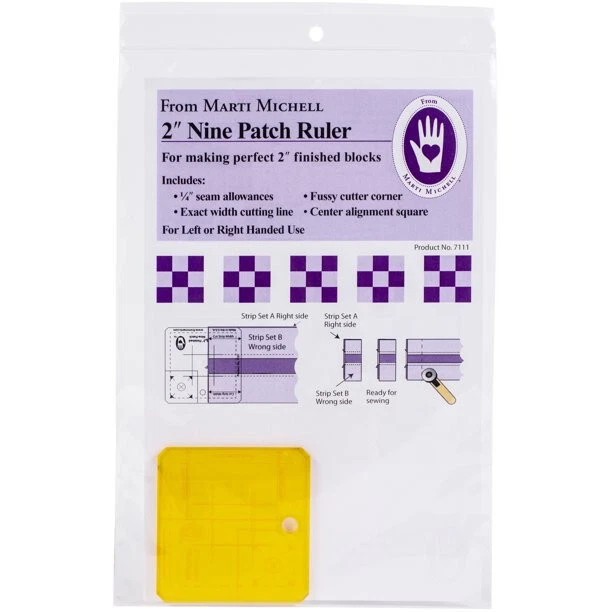 Marti Michell 2" NINE PATCH RULER TEMPLATES