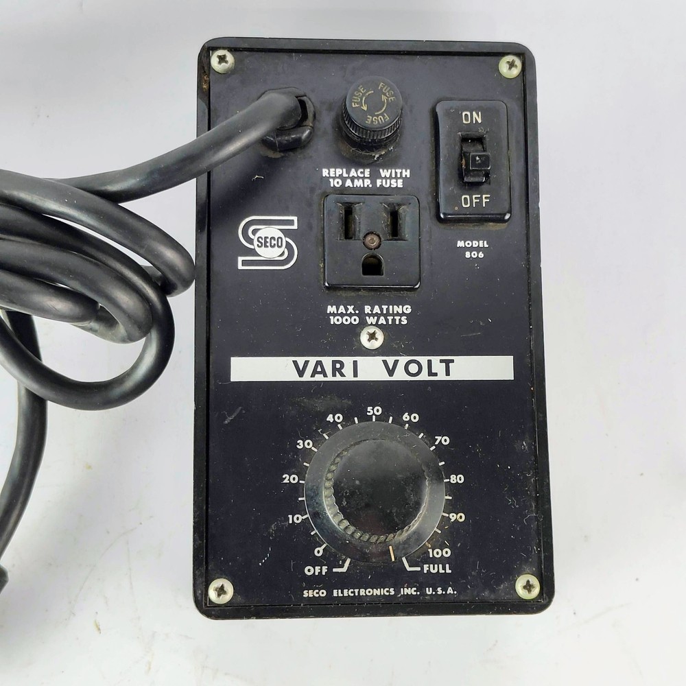Vintage Seco Electronics Vari Volt Motor Speed & Lighting Control Model 806