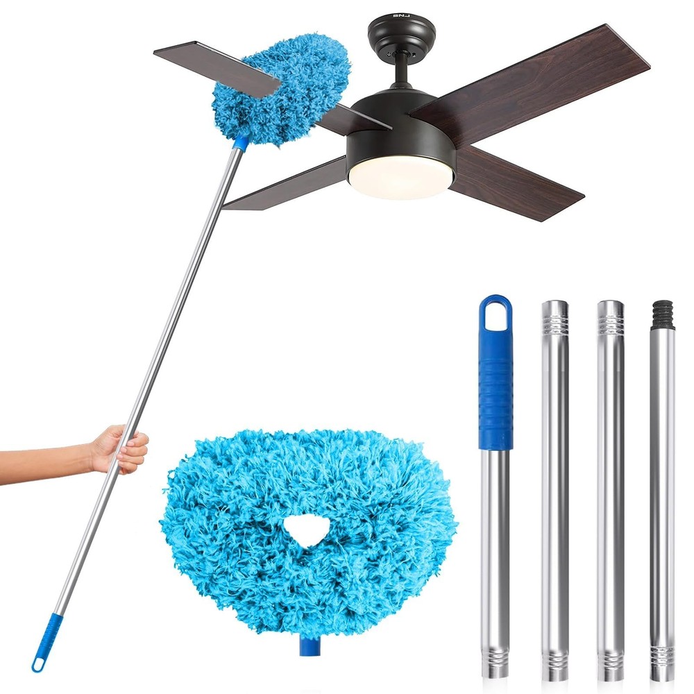 DRQ Ceiling Fan Cleaner Duster, Reusable Microfiber Duster with Extension Pol...