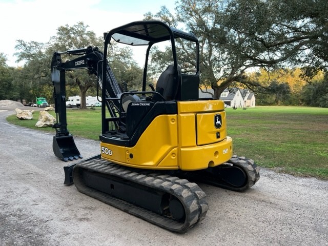 2012 JOHN DEERE 50D EXCAVATOR - PRE EMISSIONS DIESEL - ANGLE BLADE
