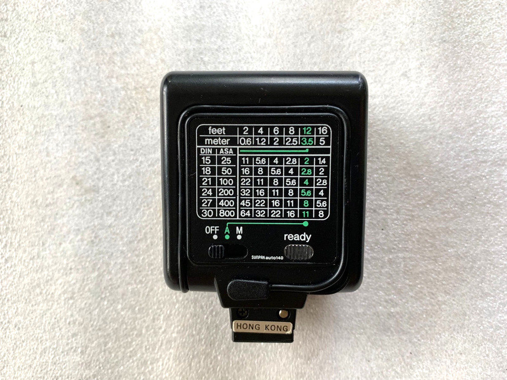 Sunpak Auto 140 Camera Flash for Pentax- Tested
