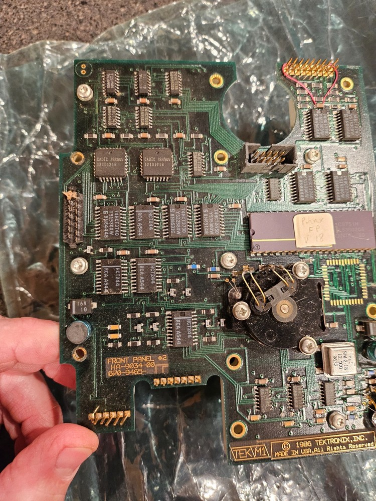 Tektronix 2780 Series Spectrum Analyzer Front Panel / encoder PARTS NOT WORKING
