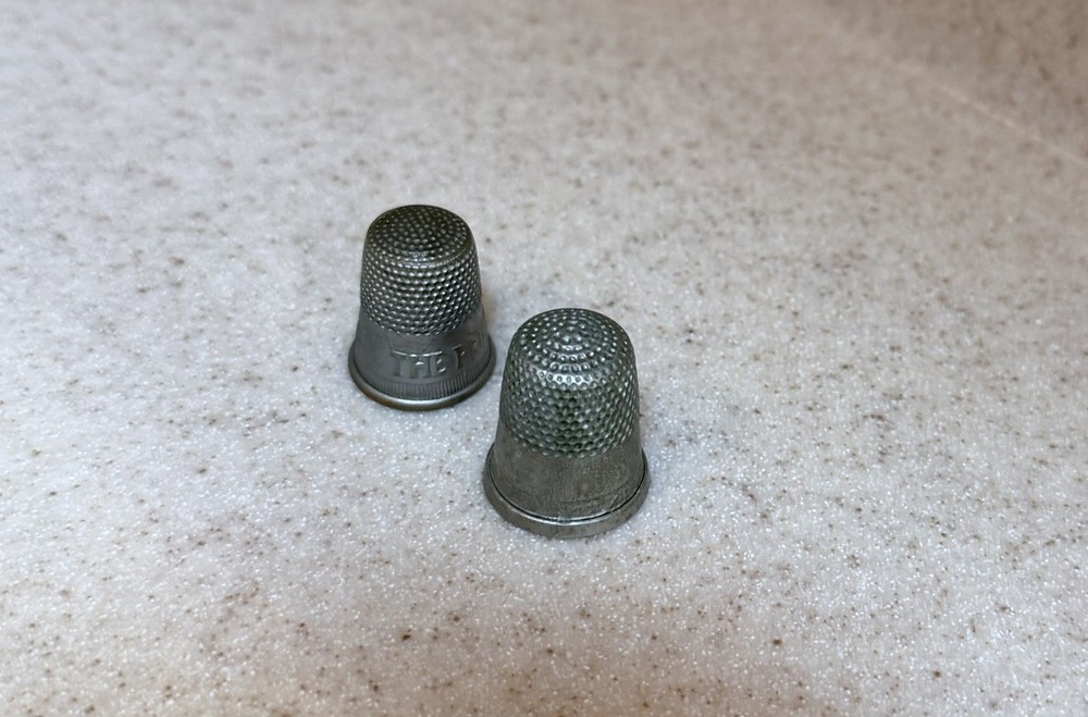 Vintage metal thimbles