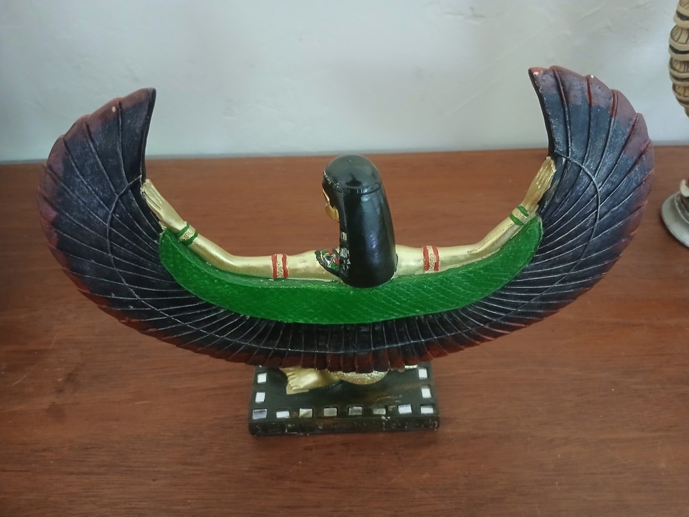 winged isis statue 10x6 detailed