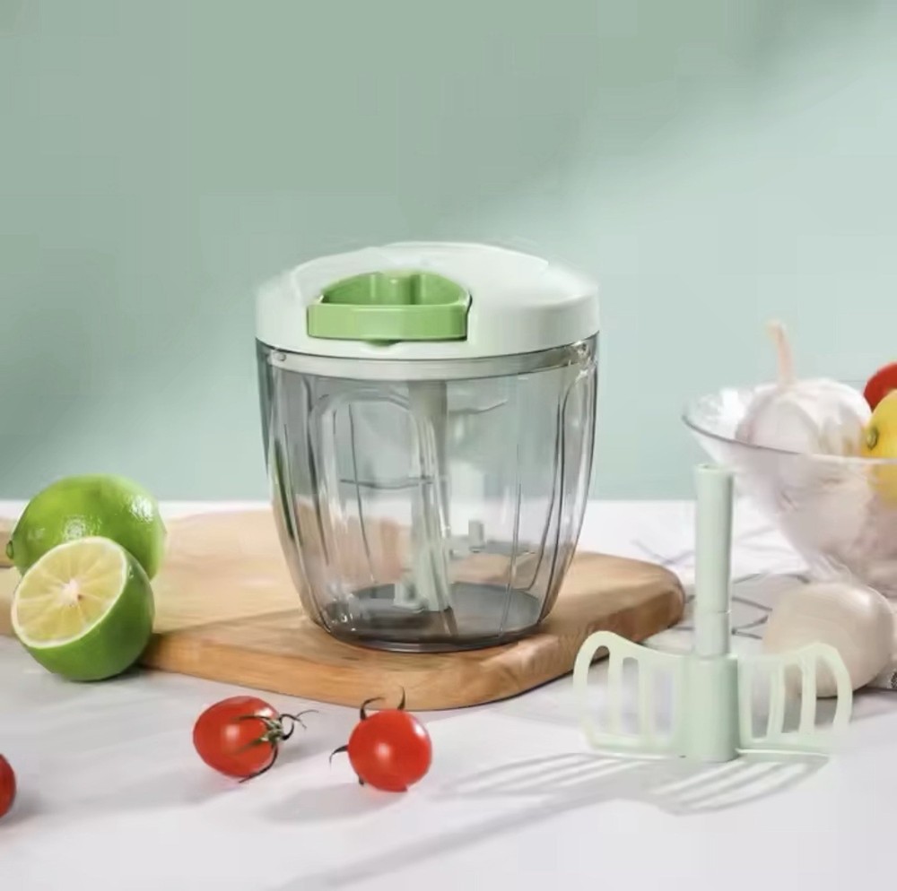 900ML Vegetable Chopper Manual Food Processor Hand Pull String Big Garlic Mincer