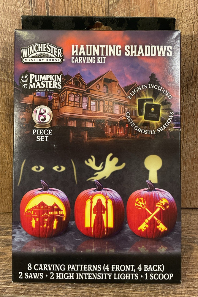 Pumpkin Masters Kits: Lights-Shadow Project Patterns-Mummy’s Stare + Tools NIP🎃