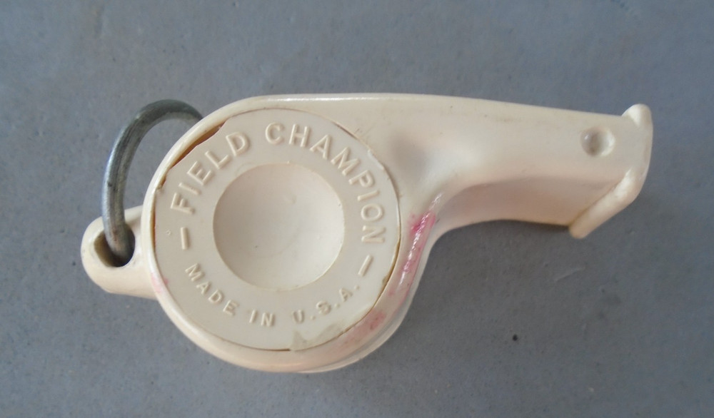 Field Champion white plastic whistle