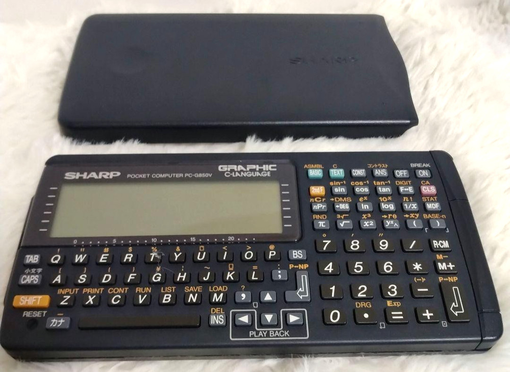 SHARP Pocket Computer PC-G850V Function Calculator C-LANGUAGE VLD See notes