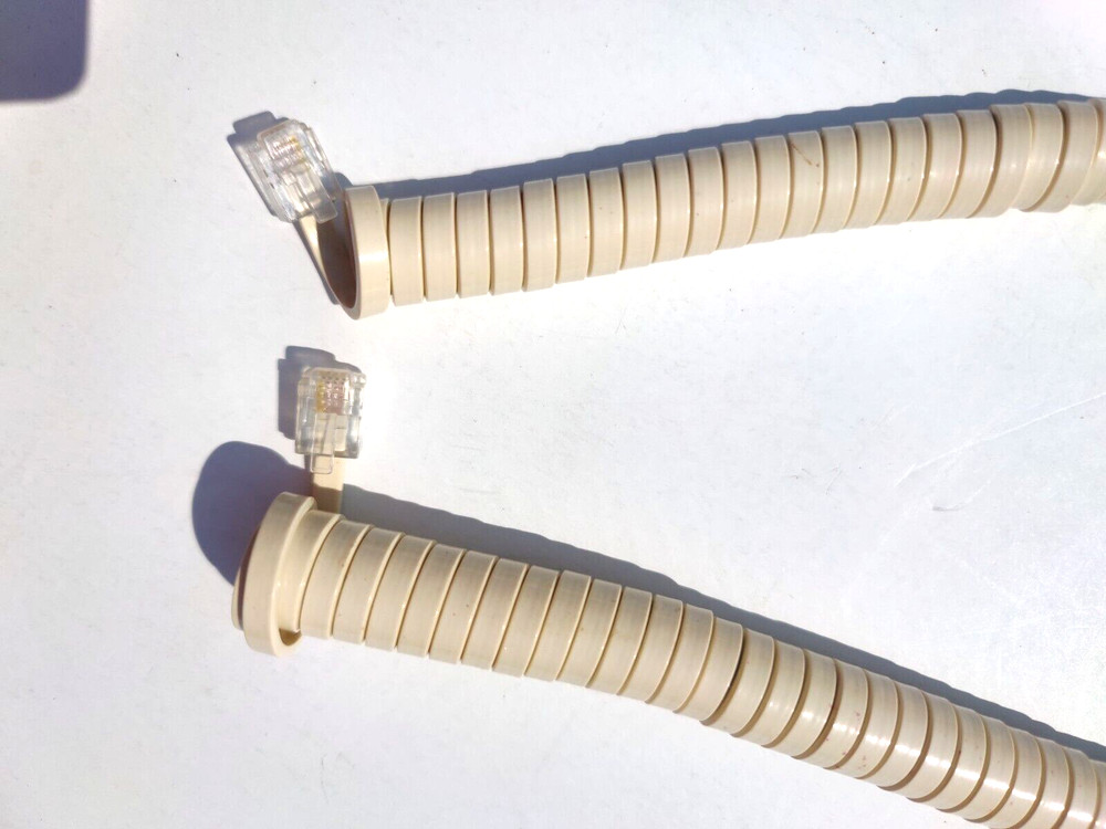 Telephone Handset Cord - 14 ft- Cream Colored- Modular