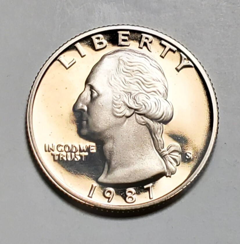 1987 S WASHINGTON QUARTER PROOF UNC #C5973