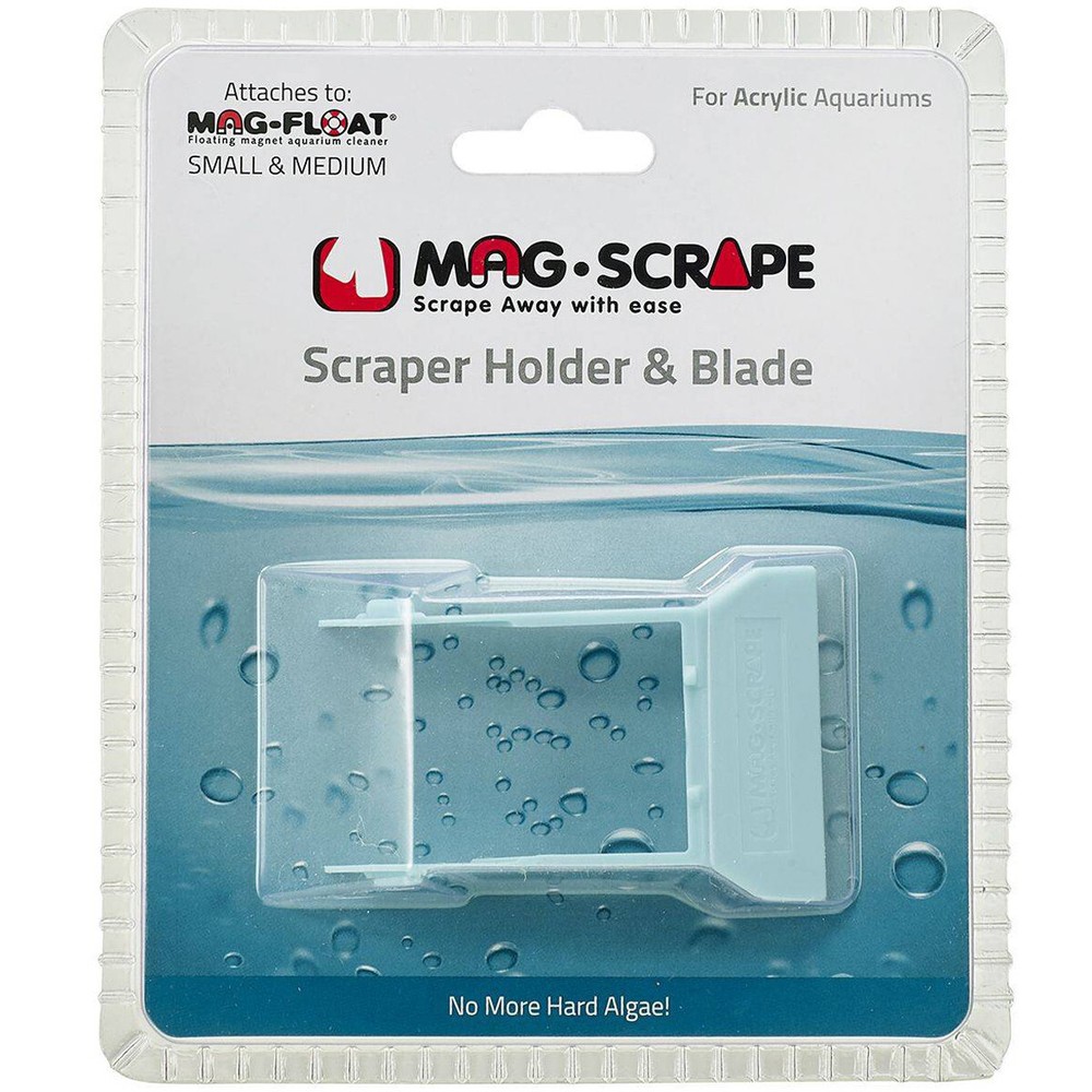 Mag-Float Acrylic Scraper Holder & Blade for Mag-Float 35A Small & 130A Medium
