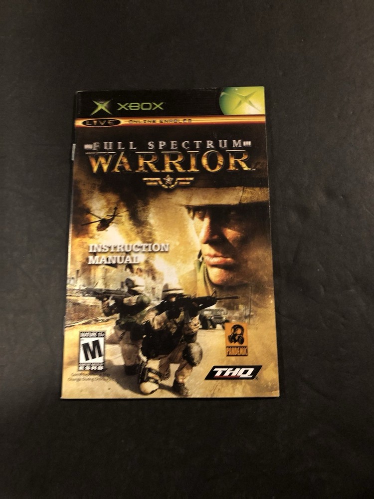full spectrum warrior xbox manual Only
