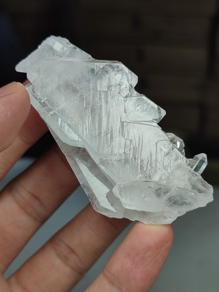 Faden Quartz Crystal With Good Luster & Nice Termination-Pak.