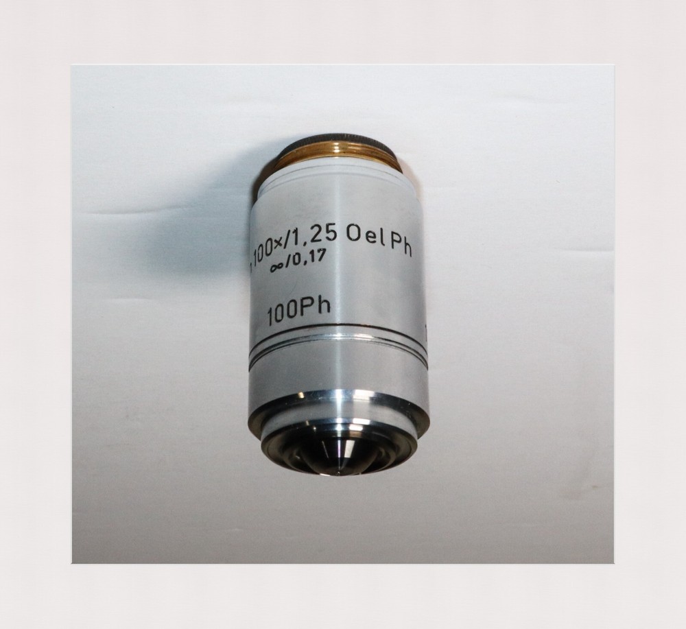 Reichert Plan 100X Oil Immersion Phase Contrast Microscope Objective
