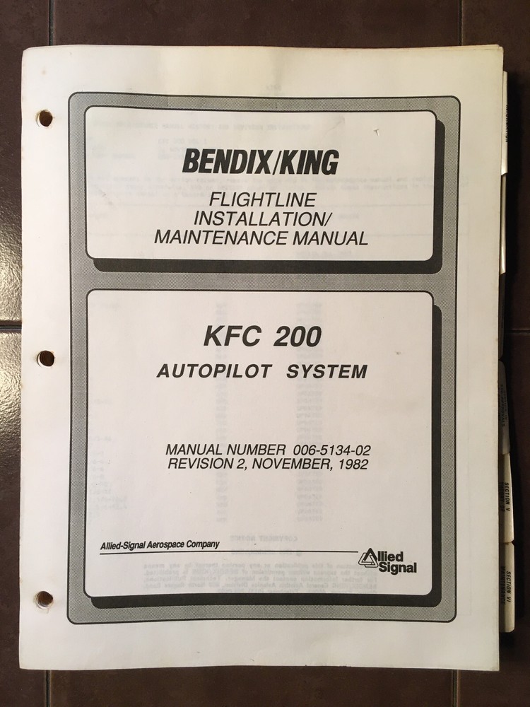 Bendix/King KFC 200 FlightLine Installation & Maintenance Manual