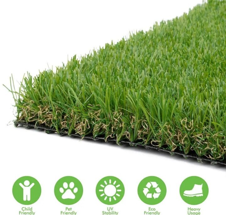 Conscience Trading Artificial Grass 6 FT X 8 FT (48 Square Ft) Synthetic Thick L