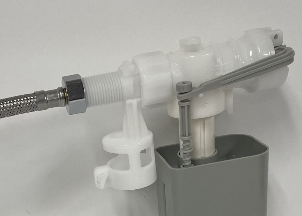 Delta Side Mount Fill Valve with Braided Water Line & Bracket