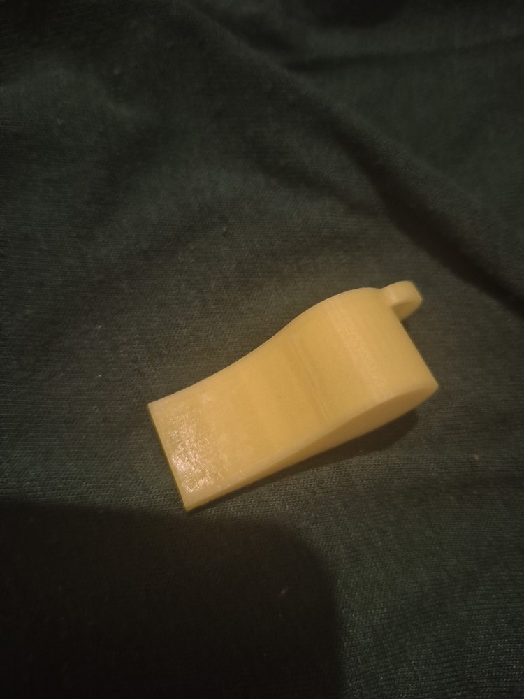 Whistle Keychain 3D Printed  Yellow whistle