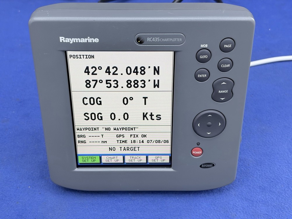 Raymarine RC435 GPS Chartplotter Display ONLY; Fully Tested & Working