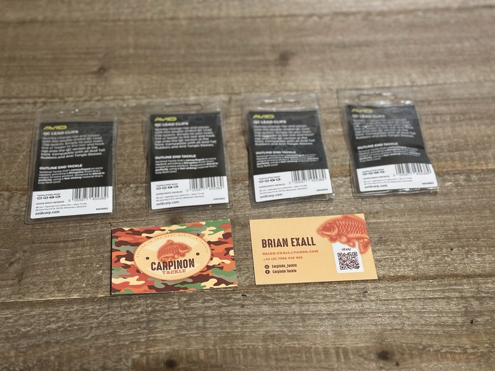 Avid Carp Outline QC Lead Clips - 4 Pack Bundle