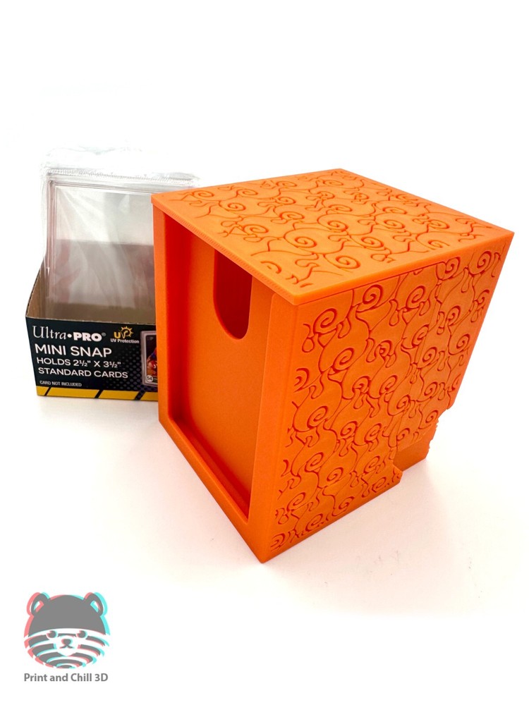 One Piece TCG Flame Flame Devil Fruit Pattern Ace Magnetic Deckbox + MINI SNAP