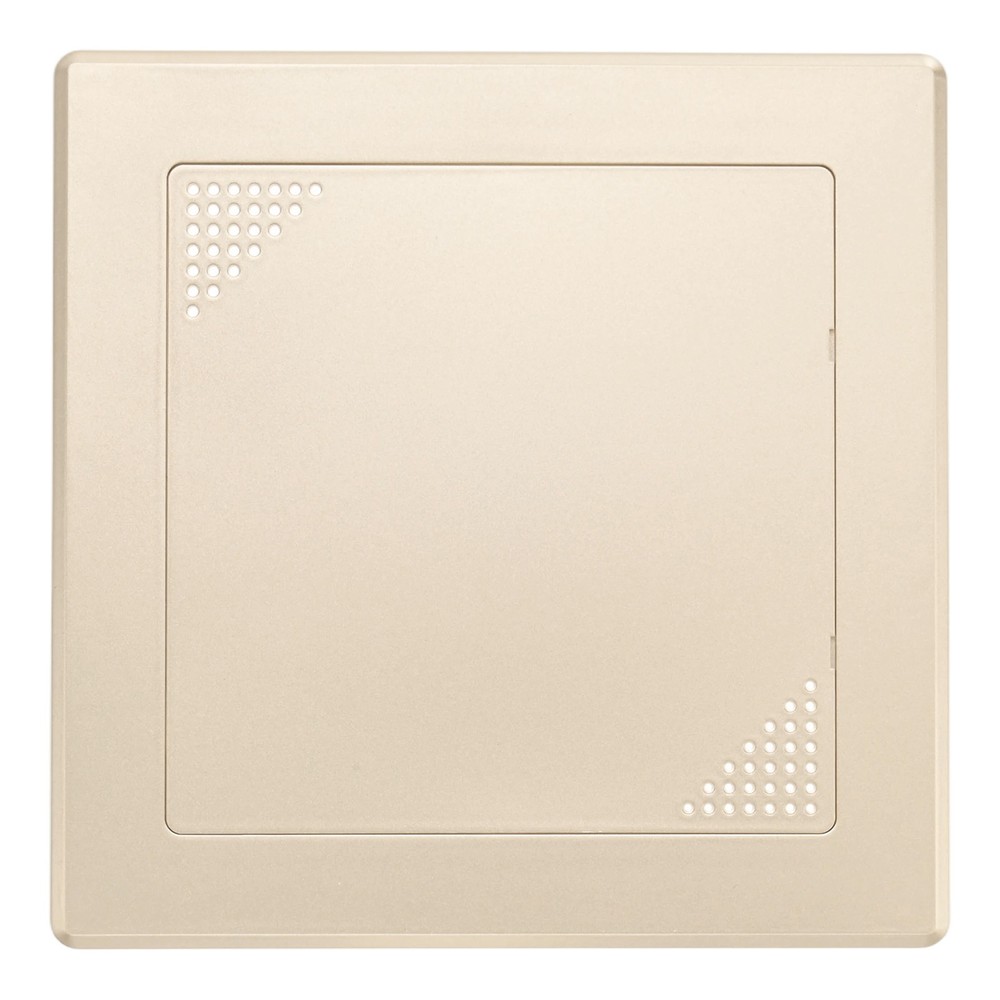 1-Pack Access Panel for Drywall, 6x6" Plastic [Gold Tone, Vented Square]