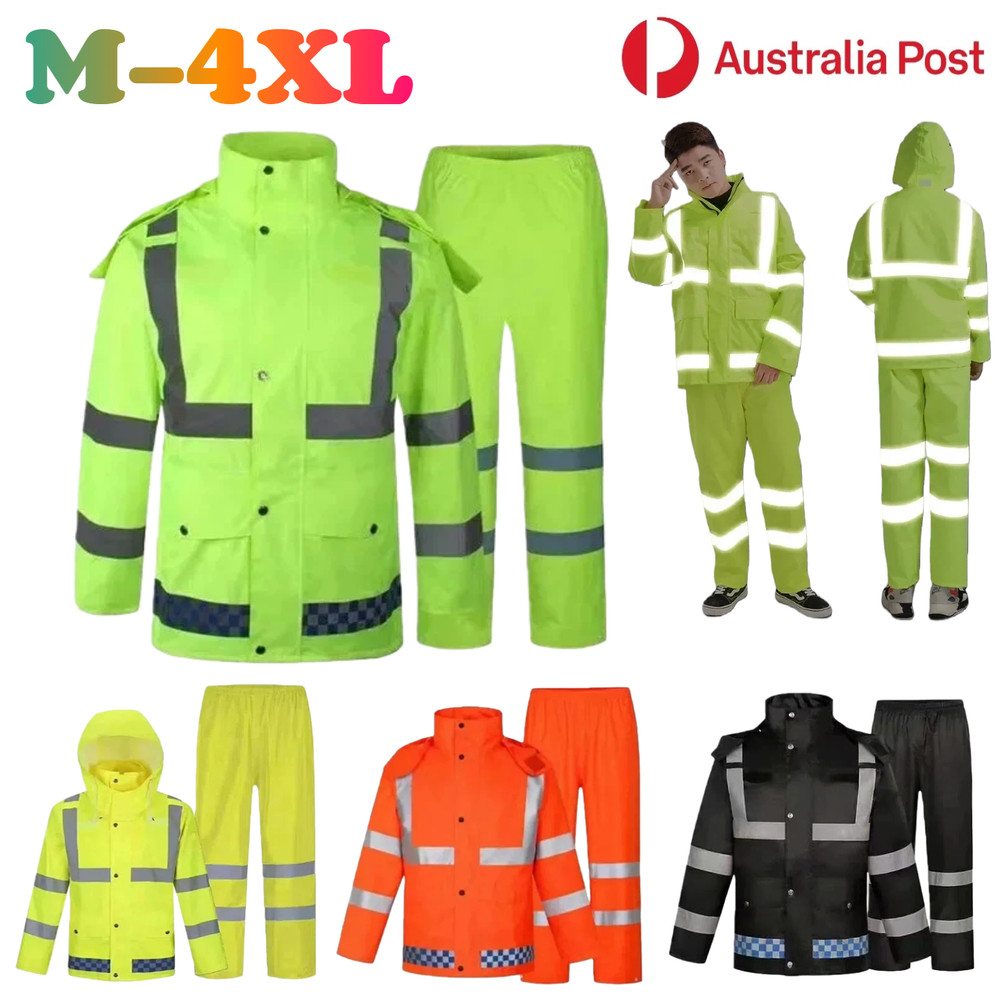 Rain Suit Jacket Pant Motorcycle Suit Split Rain Clothes Reflective Waterproof
