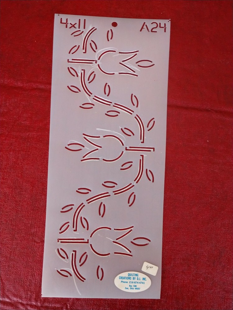 8 - Hand quilting templates. Preowned, plastic,