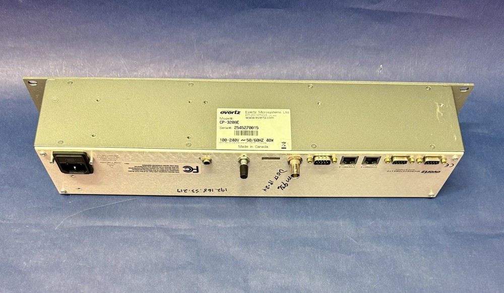 Evertz CP-3208E Eight Destination Remote Control Panel (up to 32 Sources)
