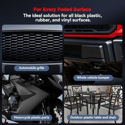 CeramicBlack Trim Coating Spray - Advanced Ceramic Protection for Plastic,